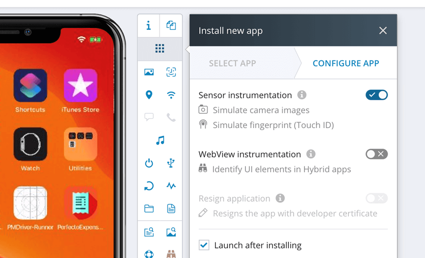 How to test Biometric authentication using Appium?